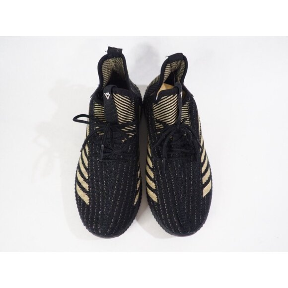 Pony PP2 Spike Knit Black & Gold Lace-Up Athletic Sneakers, Size 6.5 (US) - Picture 2 of 12